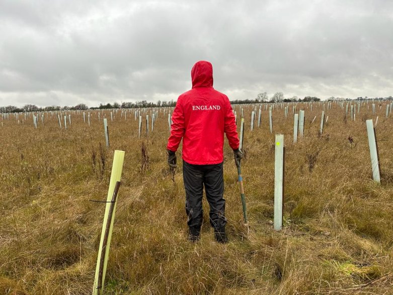 Commonwealth Games England staff take part in sustainable tree planting initiative