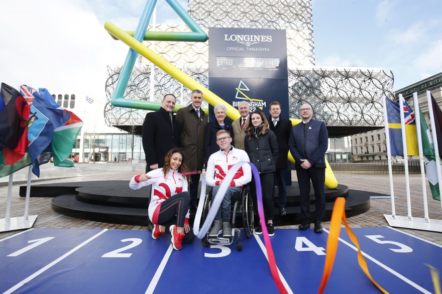 Team England athletes help unveil historic Birmingham 2022 Countdown Clock on Commonwealth Day